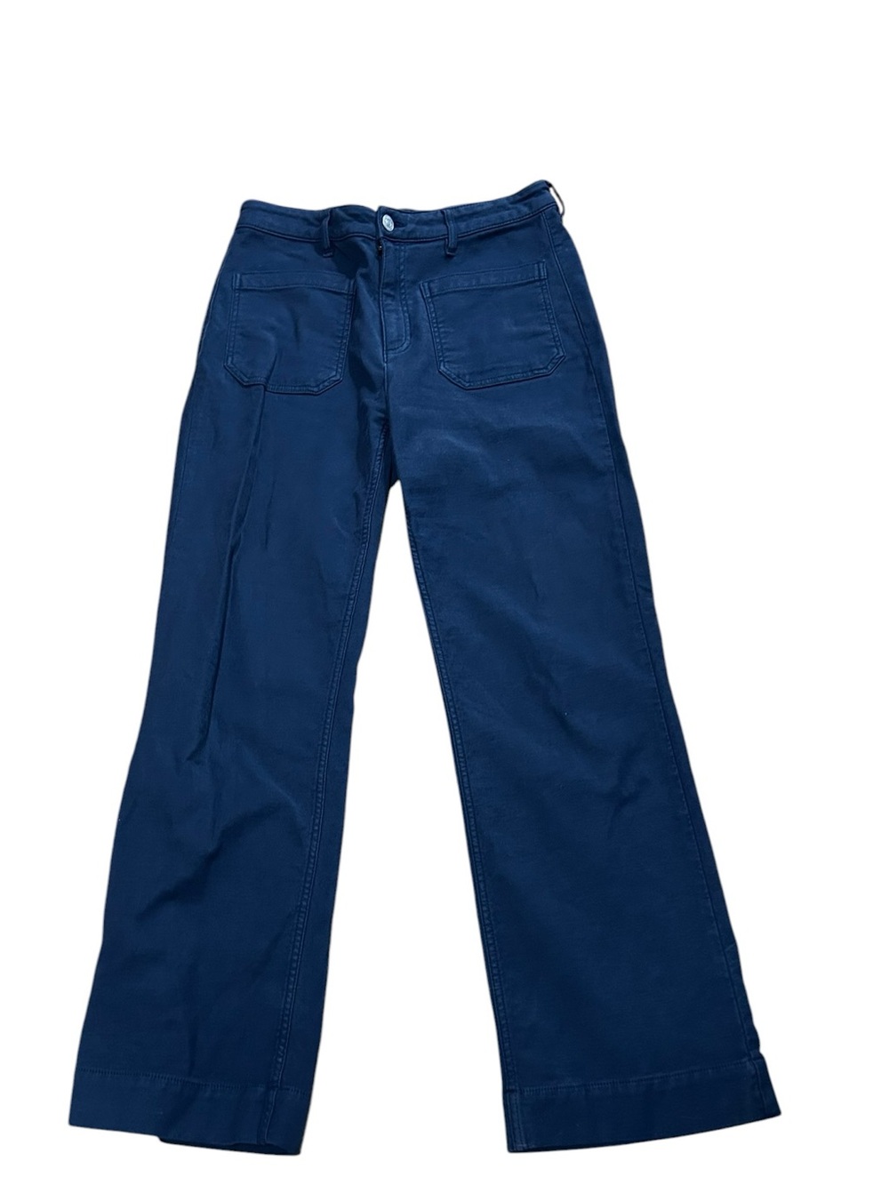 Quince Front Pocket Cotton Pants Blue 10